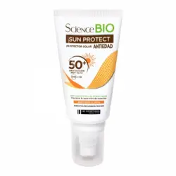 Crema solar facial antiedad ecológico SPF50+ Science Bio Les Comestiques 50 ml.