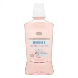 Enjuague bucal Sensitive & Encías Deliplus zero alcohol Botella 0.5 100 ml