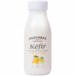 Kéfir sabor limón y yuzu Pastoret sin gluten 250 g.