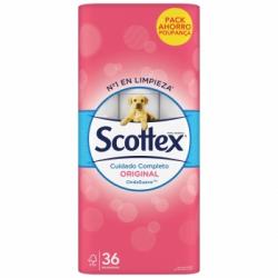 Papel higiénico Original Scottex 36 rollos.