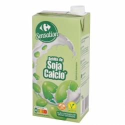 Bebida de soja con calcio Carrefour sin gluten brik 1 l.