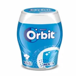 Chicles sabor menta Orbit sin azúcar 64 g.