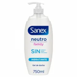 Gel de ducha hidratante neutro family Sanex 750 ml.