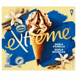 Conos con helado de vainilla Extrême Nestle 6 ud.