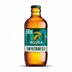 Cerveza El Águila sin filtrar 0,0 alcohol botella 33 cl.