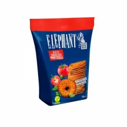 Snacks pretzels planos con tomate y hierbas Elephant 70 g.