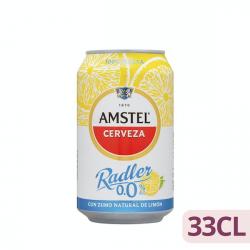 Cerveza Radler Amstel 0,0% sin alcohol Lata 330 ml