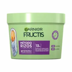 Mascarilla Método rizos no2 para rizos hidratados durante 1 semana Fructis Garnier 370 ml.