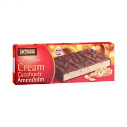 Turrón de chocolate con leche Cream cacahuete Hacendado con caramelo troceado Tableta 0.15 kg