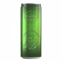 Cerveza Alhambra reserva 1925 lata 33 cl.