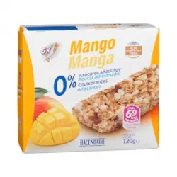 Barritas de cereales Hacendado sabor mango Caja 0.12 kg