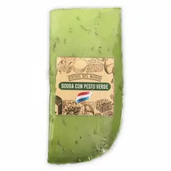 Queso gouda con pesto verde en cuña 110 g