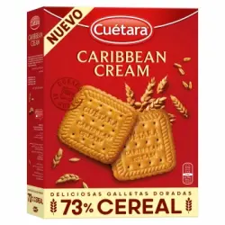 Galletas doradas 73% cereal Caribbean Cream Cuetara 680 g.