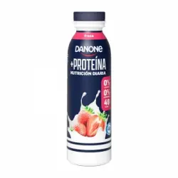 Leche fermentada desnatada con fresa +Proteína Danone 265 ml.