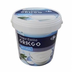Yogur griego natural Carrefour 1 kg.