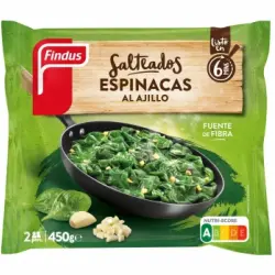 Espinacas al ajillo Findus 450 g.