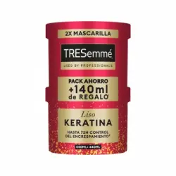 Macarilla liso keratina Tresemmé pack 2 unidades 440 ml.