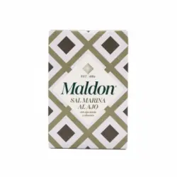 Sal marina al ajo Maldon 100 g.