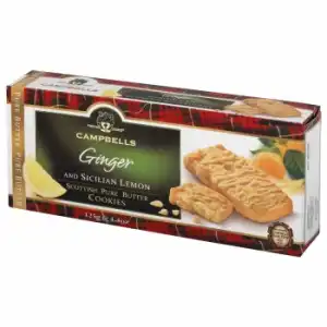 Galletas de mantequilla con limón y jengibre Campbells 125 g.