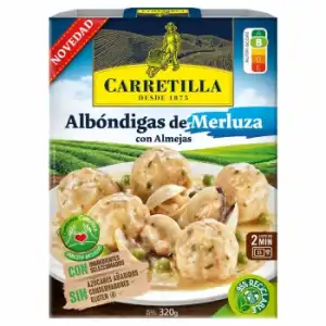 Albóndigas de merluza con almejas Carretilla sin gluten 320 g.