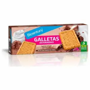 Galletas de yogur y chocolate Bicentury 160 g.