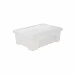 Caja de Ordenación con Tapa CARREFOUR HOME 25l - Transparente