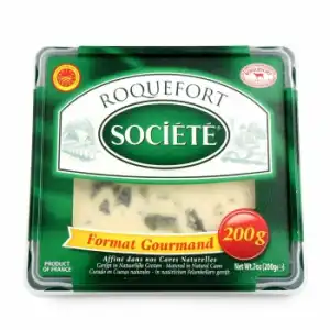 Queso azul roquefort Societé Lactalis cuña 200 g