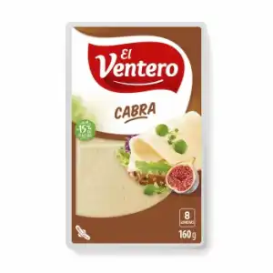 Queso de cabra en lonchas El Ventero 160 g.