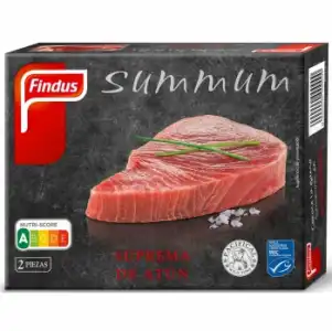 Supremas de atún congelado Findus 230 g.