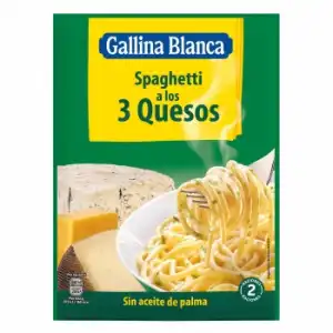 Spaghetti a los 3 quesos Gallina Blanca 175 g.