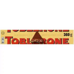 Barrita de chocolate con leche, miel y almendras Toblerone 360 g.