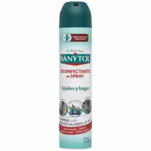 Aerosol desinfectante hogar y tejidos Sanytol 300 ml.