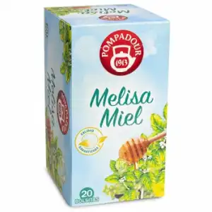 Infusión melisa y miel en bolsitas Pompadour 20 ud.