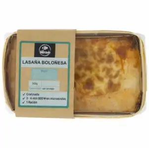 Lasaña boloñesa Carrefour 350 g