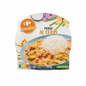 Pollo al curry Sensation Carrefour 300 g.