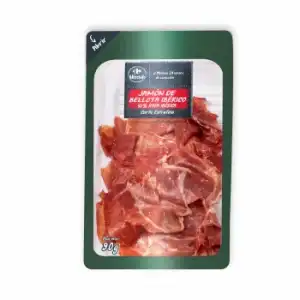 Jamón de Bellota Ibérico 50% Raza Ibérica en lonchas Carrefour El Mercado 90 g