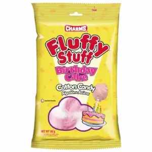 Algodón de azúcar sabor pastel de cumpleaños Fluffy Stuff 60 g.