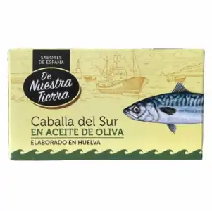 Caballa del sur en aceite de oliva De Nuestra Tierra 78 g.