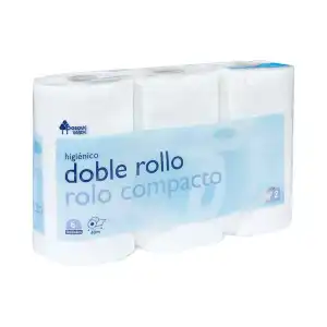 Papel higiénico doble rollo Bosque Verde Paquete 1 ud