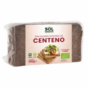 Pan alemán centeno ecológico Sol Natural 500 g.