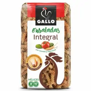 Espirales integrales de tomate y espinacas Gallo 400 g.