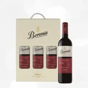 Estuche De 3 Botellas Beronia Tinto Crianza 2019