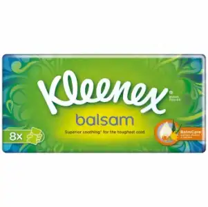 Pañuelos faciales Balsam Kleenex 8 ud.