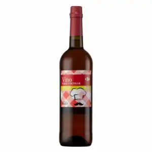 Vino blanco con crianza Pedro Ximénez para cocinar aromatizado con hierbas Carrefour 75 cl.