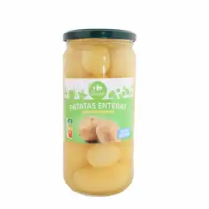 Patatas enteras sin sal añadida Carrefour 400 g.