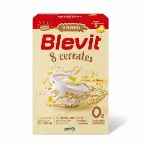 Papilla infantil desde 5 meses 8 cereales Blevit sin azúcar añadido 500 g.