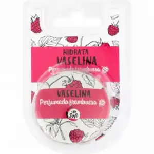 Vaselina para labios perfumada frambuesa Soft Carrefour 15 g.