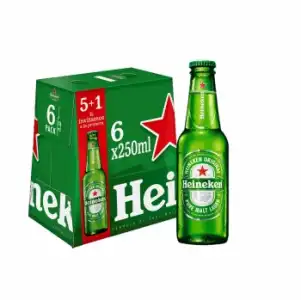 Cerveza Heineken pack 5 botellas 25 cl.