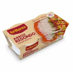 Arroz redondo para microondas Brillante pack de 2 ud. de 125 g.