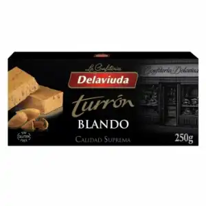 Turrón blando Delaviuda sin gluten 250 g.